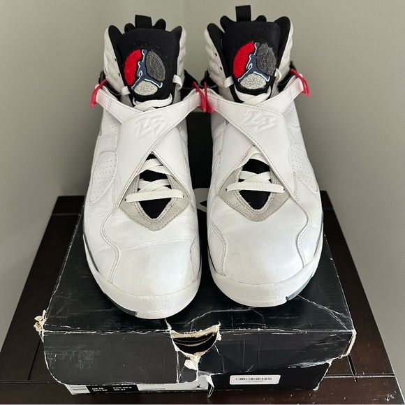 Air Jordan 8 Retro 'Bugs Bunny' 2013 White / Black/ True Red - Picture 3 of 13